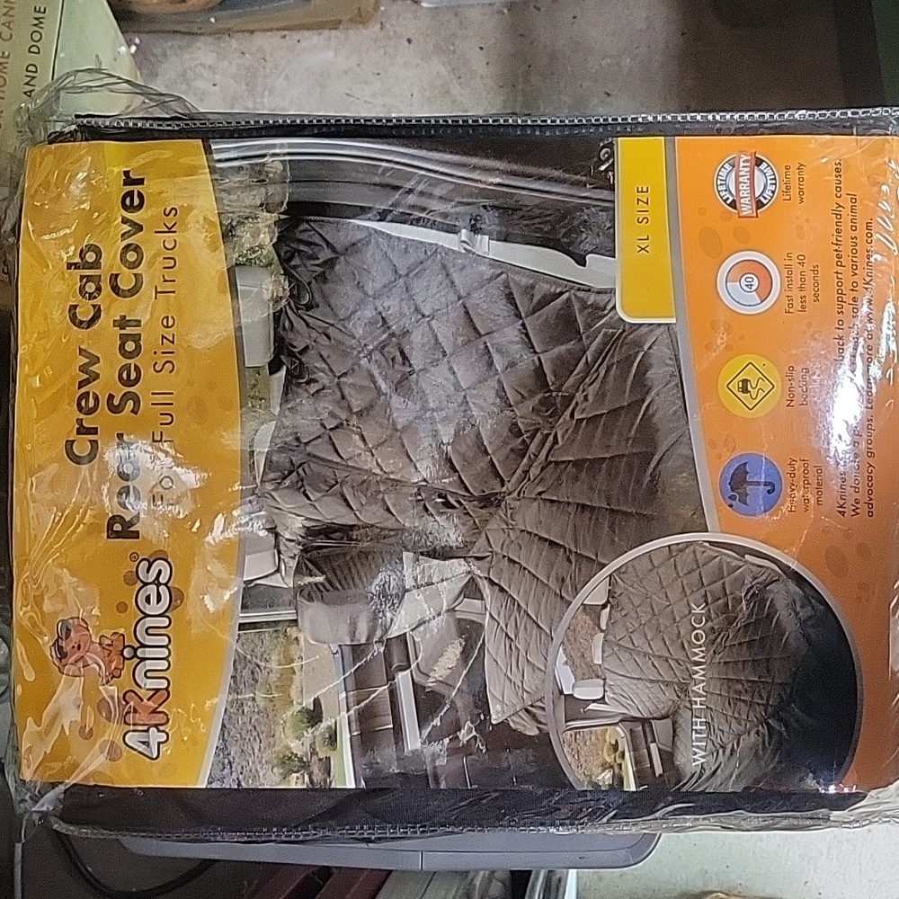 MONEY DONATED TO SPCA 4knines Crew cab rear seat cover